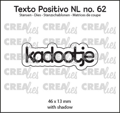 Crealies Texto Positivo Stansen Dutch Kadootje (POSNL62)