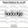 Crealies Texto Positivo Stansen Dutch Kadootje (POSNL62)
