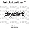 Crealies Texto Positivo Dies Dutch Alsjeblieft (POSNL55)
