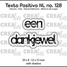 Crealies Texto Positivo Dies Dutch Een Dankjewel (POSNL128)