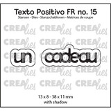 Crealies Texto Positivo Dies French Un Cadeau (POSFR15)
