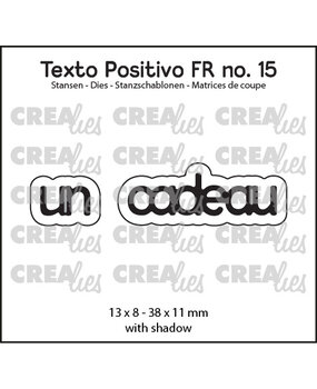 Crealies Texto Positivo Stansen French Un Cadeau (POSFR15) Crealies Texto Positivo Stansen French Un Cadeau (POSFR15)