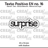 Crealies Texto Positivo Stansen English Surprise (POSEN16)