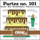 Crealies Partzz Stansen No. 101 Taart (CLPartzz101)