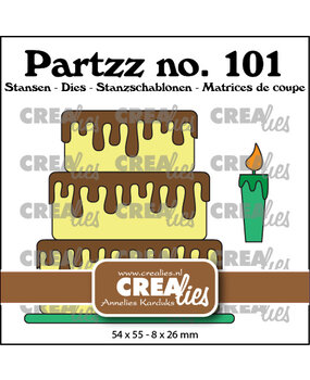 Crealies Partzz Dies No. 101 Cake (CLPartzz101)