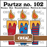 Crealies Partzz Stansen No. 102 3 Kaarsen (CLPartzz102)