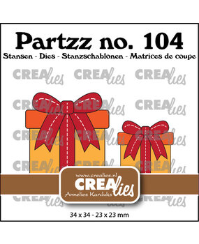 Crealies Partzz Dies No. 104 Gift Middle and Small (CLPartzz104)