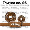 Crealies Partzz Stansen No. 98 Donut Middel en Klein (CLPartzz98)