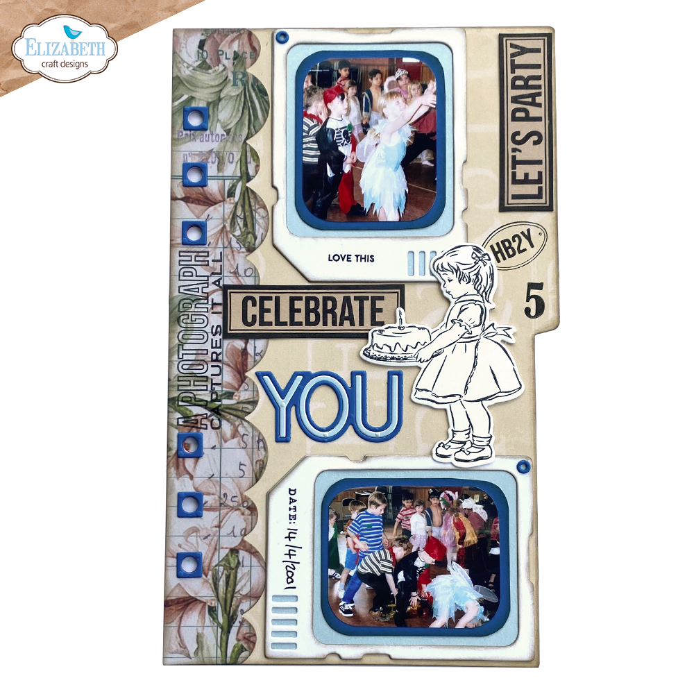 Elizabeth Craft Designs Botanical Blend Dies Page with Large Tab 1 (2280) Elizabeth Craft Designs Botanical Blend Dies Page with Large Tab 1 (2280)