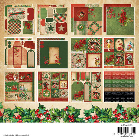 Studio Light Vintage Christmas Mixed Paper Pad (SL-ES-MPP373) Studio Light Vintage Christmas Mixed Paper Pad (SL-ES-MPP373)