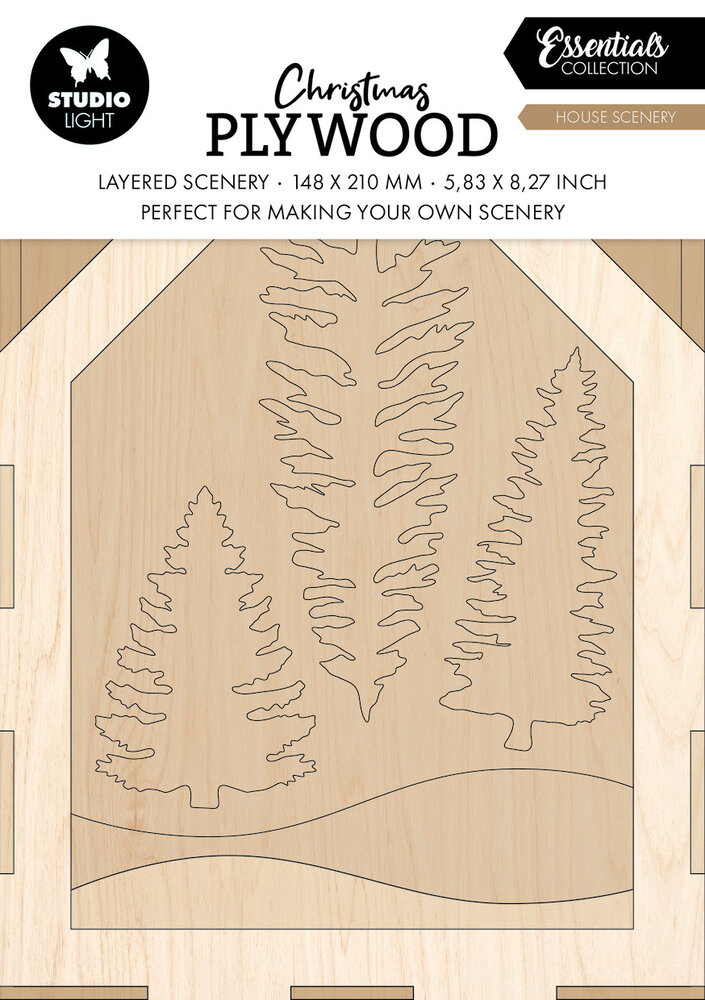 Studio Light House Scenery Christmas Plywood (SL-ES-PW07) Studio Light House Scenery Christmas Plywood (SL-ES-PW07)