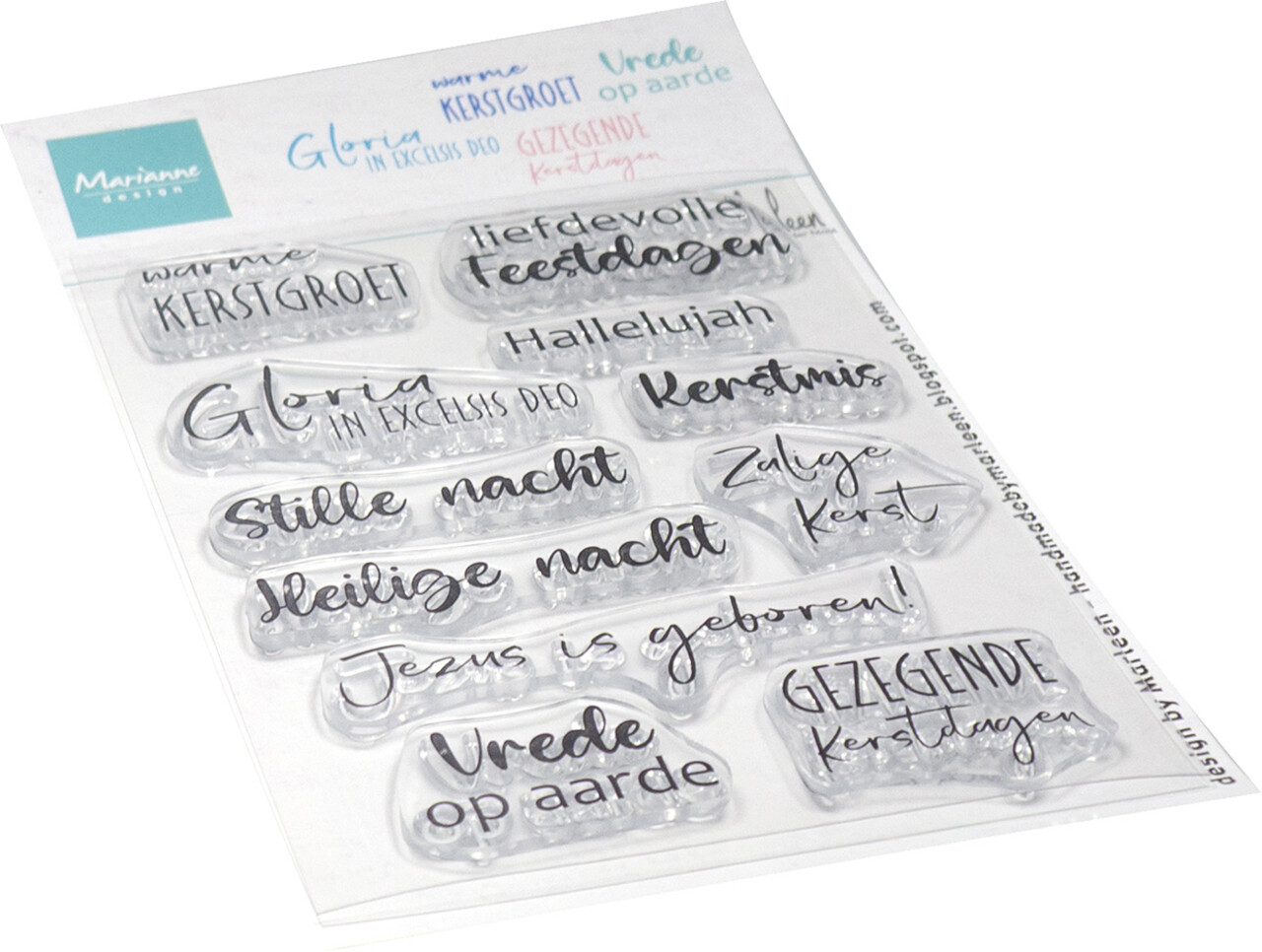 Marianne Design Clear Stamps by Marleen Nativity Tekst (CS1178)