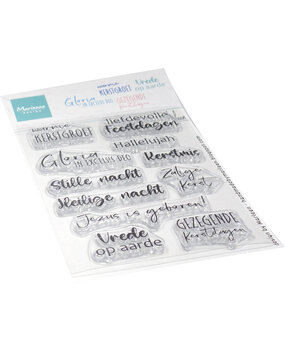 Marianne Design Clear Stamps by Marleen Nativity Tekst (CS1178)