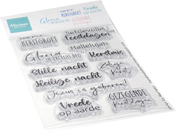 Marianne Design Clear Stamps by Marleen Nativity Tekst (CS1178)