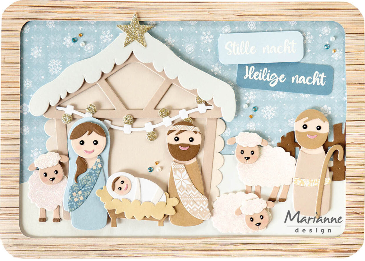 Marianne Design Clear Stamps by Marleen Nativity Tekst (CS1178)