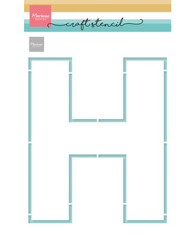 Marianne Design Craft Stencil H-Letter (PS8190)