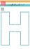 Craft Stencil H-Letter (PS8190)