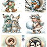 Marianne Design Decoupage Sheet A4 by Fairybells Cosy Winter (FB2504) Marianne Design Decoupage Sheet A4 by Fairybells Cosy Winter (FB2504)