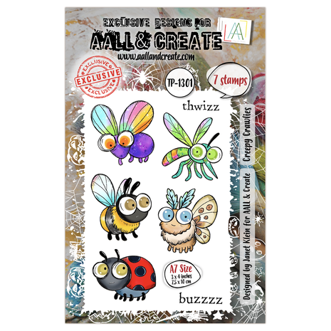 Aall and Create Witchlets & Weirdlings A7 Stamp Set Creepy Crawlies (AALL-TP-1301) Aall and Create Witchlets & Weirdlings A7 Stamp Set Creepy Crawlies (AALL-TP-1301)