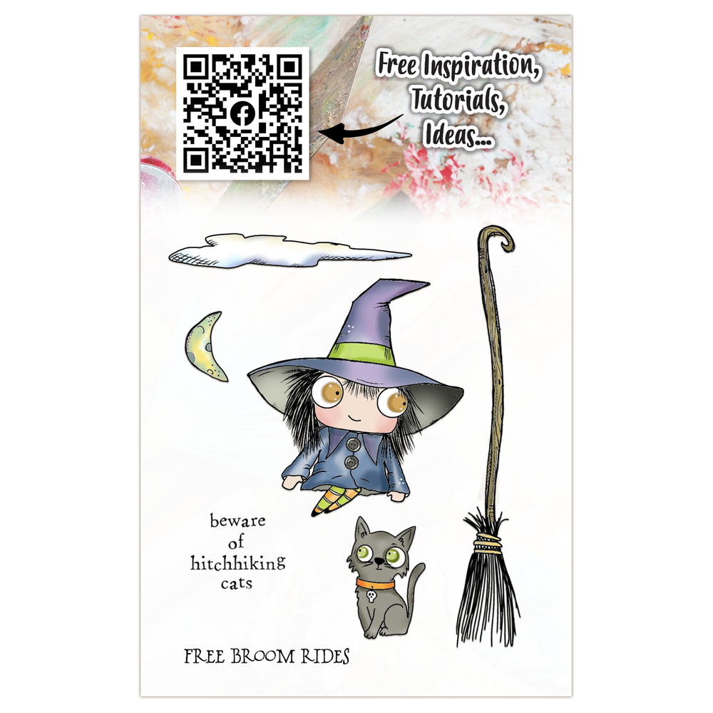 Aall and Create Witchlets & Weirdlings A7 Stamp Set Free Broom Rides (AALL-TP-1298) Aall and Create Witchlets & Weirdlings A7 Stamp Set Free Broom Rides (AALL-TP-1298)