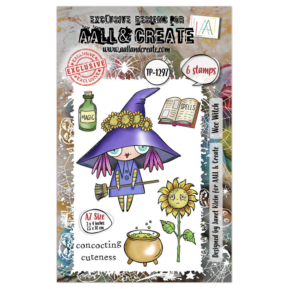 Aall and Create Witchlets & Weirdlings A7 Stamp Set Wee Witch (AALL-TP-1297) Aall and Create Witchlets & Weirdlings A7 Stamp Set Wee Witch (AALL-TP-1297)