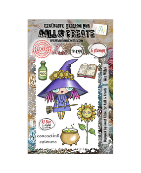 Aall and Create Witchlets & Weirdlings A7 Stamp Set Wee Witch (AALL-TP-1297) Aall and Create Witchlets & Weirdlings A7 Stamp Set Wee Witch (AALL-TP-1297)