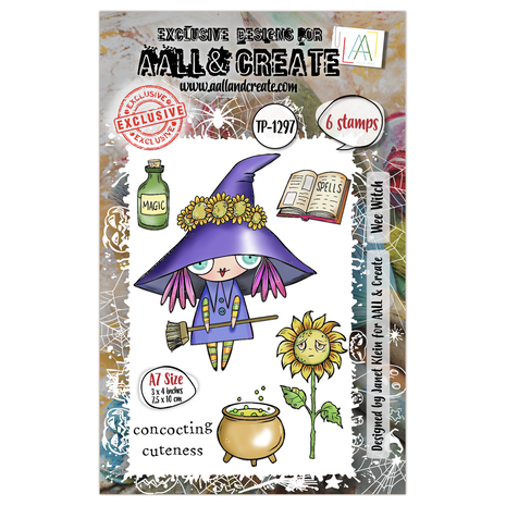 Aall and Create Witchlets & Weirdlings A7 Stamp Set Wee Witch (AALL-TP-1297) Aall and Create Witchlets & Weirdlings A7 Stamp Set Wee Witch (AALL-TP-1297)