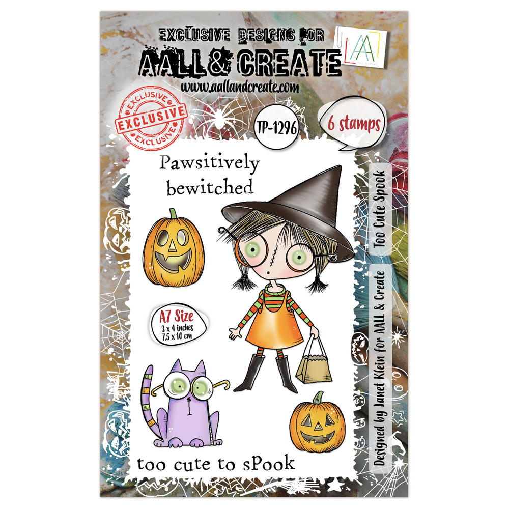 Aall and Create Witchlets & Weirdlings A7 Stamp Set Too Cute Spook (AALL-TP-1296) Aall and Create Witchlets & Weirdlings A7 Stamp Set Too Cute Spook (AALL-TP-1296)