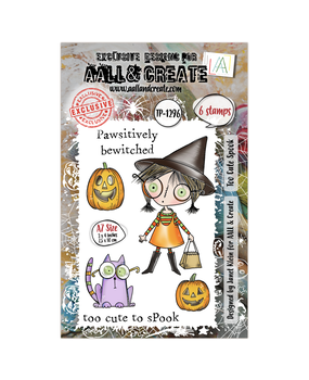 Aall and Create Witchlets & Weirdlings A7 Stamp Set Too Cute Spook (AALL-TP-1296) Aall and Create Witchlets & Weirdlings A7 Stamp Set Too Cute Spook (AALL-TP-1296)