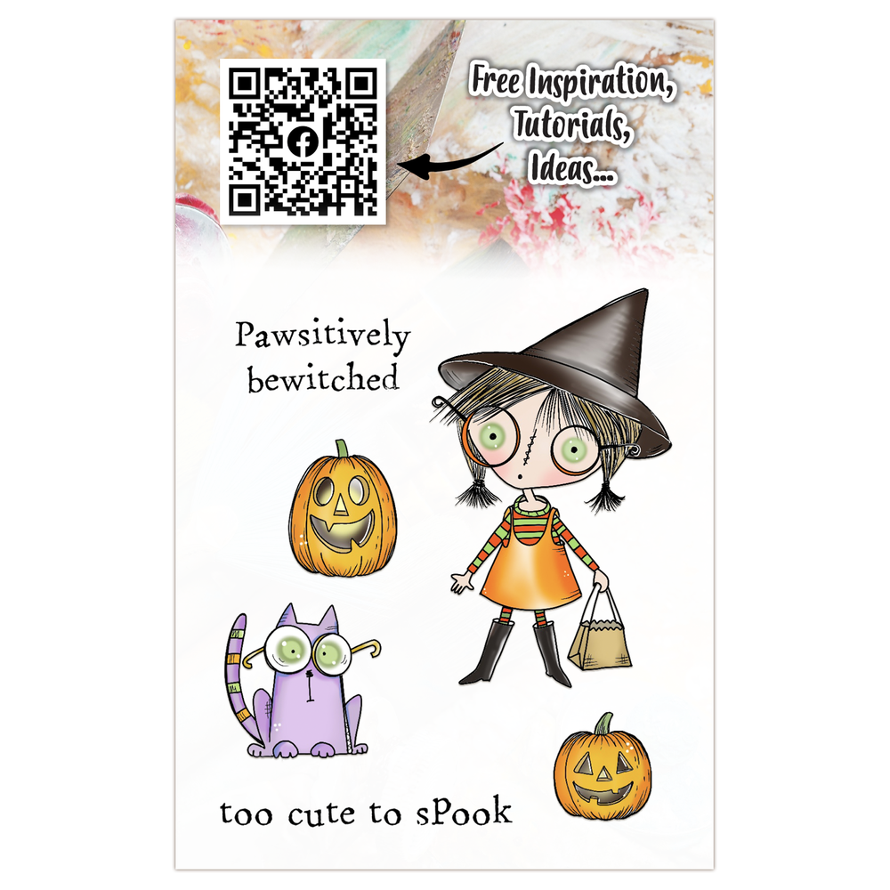 Aall and Create Witchlets & Weirdlings A7 Stamp Set Too Cute Spook (AALL-TP-1296) Aall and Create Witchlets & Weirdlings A7 Stamp Set Too Cute Spook (AALL-TP-1296)