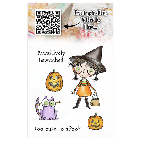 Aall and Create Witchlets & Weirdlings A7 Stamp Set Too Cute Spook (AALL-TP-1296) Aall and Create Witchlets & Weirdlings A7 Stamp Set Too Cute Spook (AALL-TP-1296)