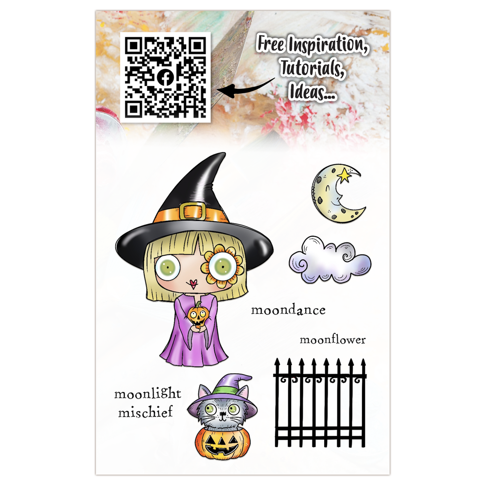 Aall and Create Witchlets & Weirdlings A7 Stamp Set Moonlight Mischief (AALL-TP-1295) Aall and Create Witchlets & Weirdlings A7 Stamp Set Moonlight Mischief (AALL-TP-1295)