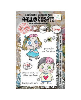 Aall and Create Witchlets & Weirdlings A7 Stamp Set Brainy and Cute (AALL-TP-1293) Aall and Create Witchlets & Weirdlings A7 Stamp Set Brainy and Cute (AALL-TP-1293)