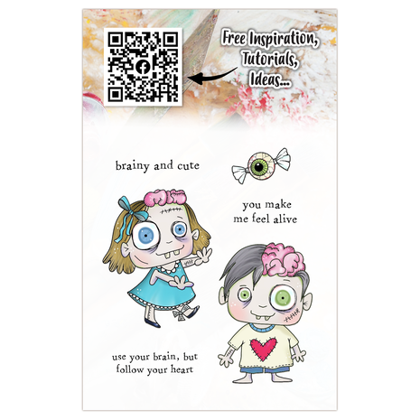 Aall and Create Witchlets & Weirdlings A7 Stamp Set Brainy and Cute (AALL-TP-1293) Aall and Create Witchlets & Weirdlings A7 Stamp Set Brainy and Cute (AALL-TP-1293)