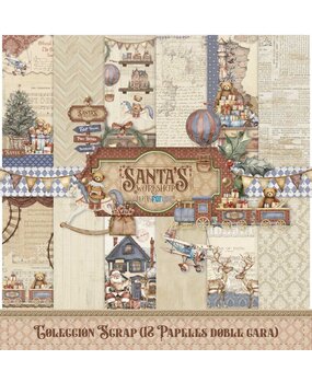 Papers For You Santa's Workshop 12x12 Inch Scrap Paper Pack (12pcs) (PFY-15152)
