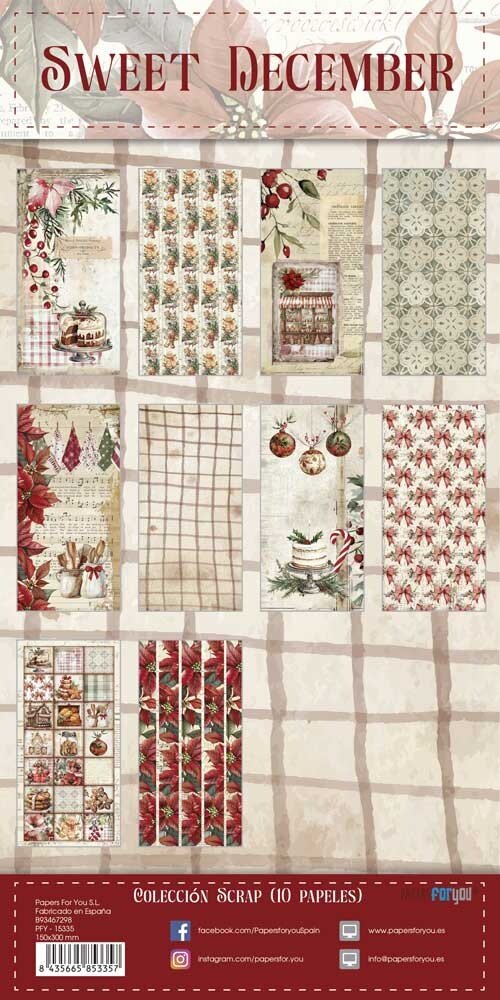 Papers For You Sweet December 6x12 Inch Scrap Paper Pack (10pcs) (PFY-15335)