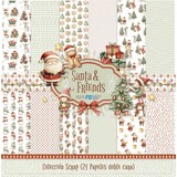 Papers For You Santa & Friends 8x8 Inch Scrap Paper Pack (24pcs) (PFY-15399)