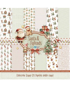 Papers For You Santa & Friends 8x8 Inch Scrap Paper Pack (24pcs) (PFY-15399)