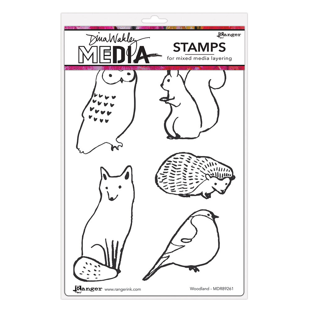 Ranger Dina Wakley MEdia Cling Stamps Woodland (MDR89261) Ranger Dina Wakley MEdia Cling Stamps Woodland (MDR89261)