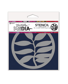 Ranger Dina Wakley MEdia Stencils A Frond Coaster (MDS84907)
