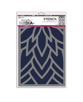 Ranger Dina Wakley MEdia Stencils Flowing Petals (MDS87700)