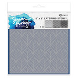 Ranger Simon Hurley create. Stencils 6x6 Inch Geo Leaves (HUS91684)