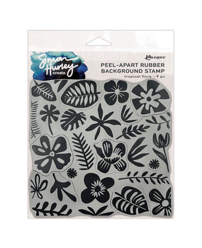 Ranger Simon Hurley create. Background Stamp 6x6 Inch Tropical Flora (Peel Apart) (HUR92025)