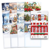 Katy Sue Designs Picket Fence Christmas Scene Stash (24pcs) (02-10072CSS)