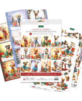 Katy Sue Designs Santa Paws 3D Die-Cut Topper & Decoupage Collection (11-DCD7003)