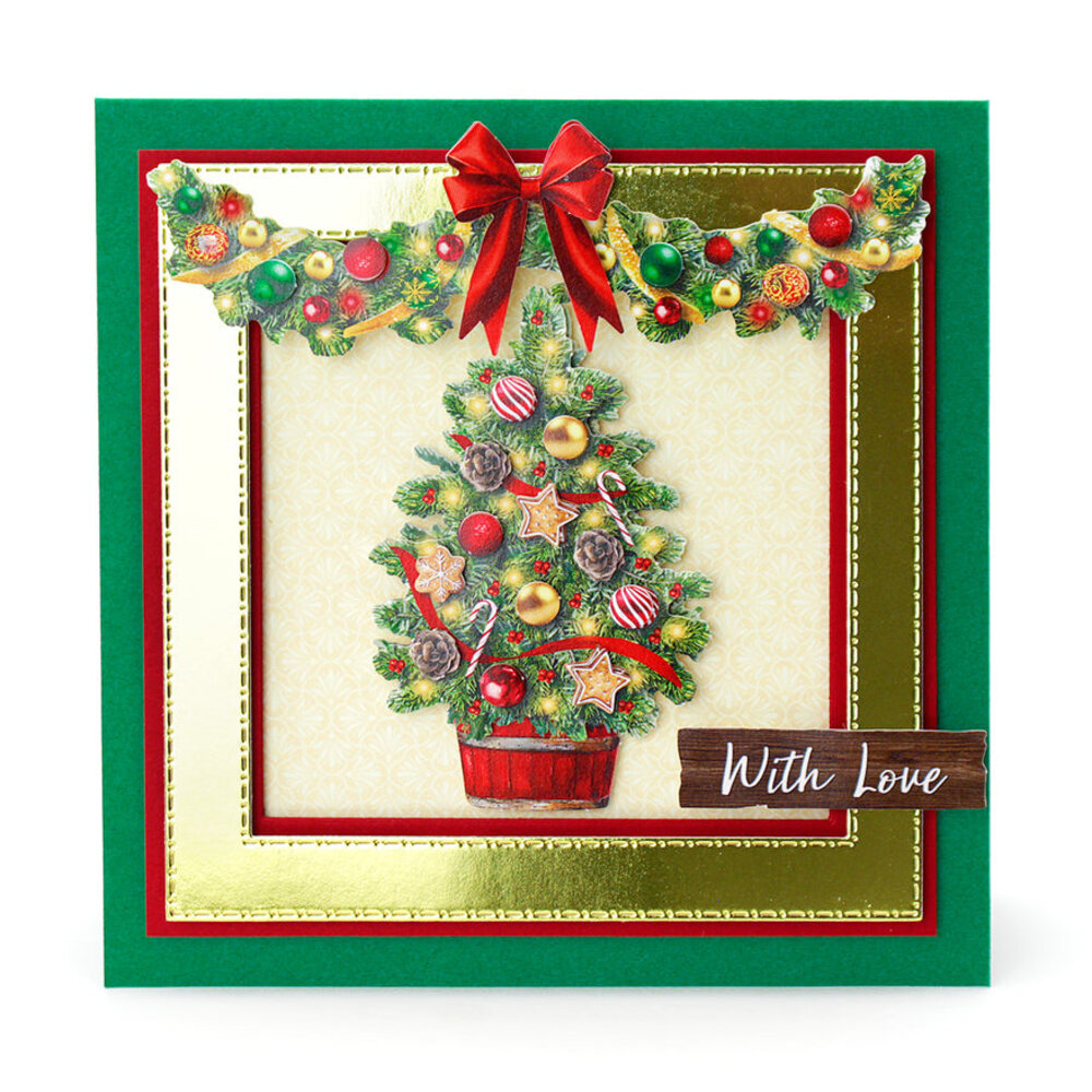 Katy Sue Designs Christmas Floral 3D Die-Cut Decoupage Traditional (3pcs) (11-DCD735-T)