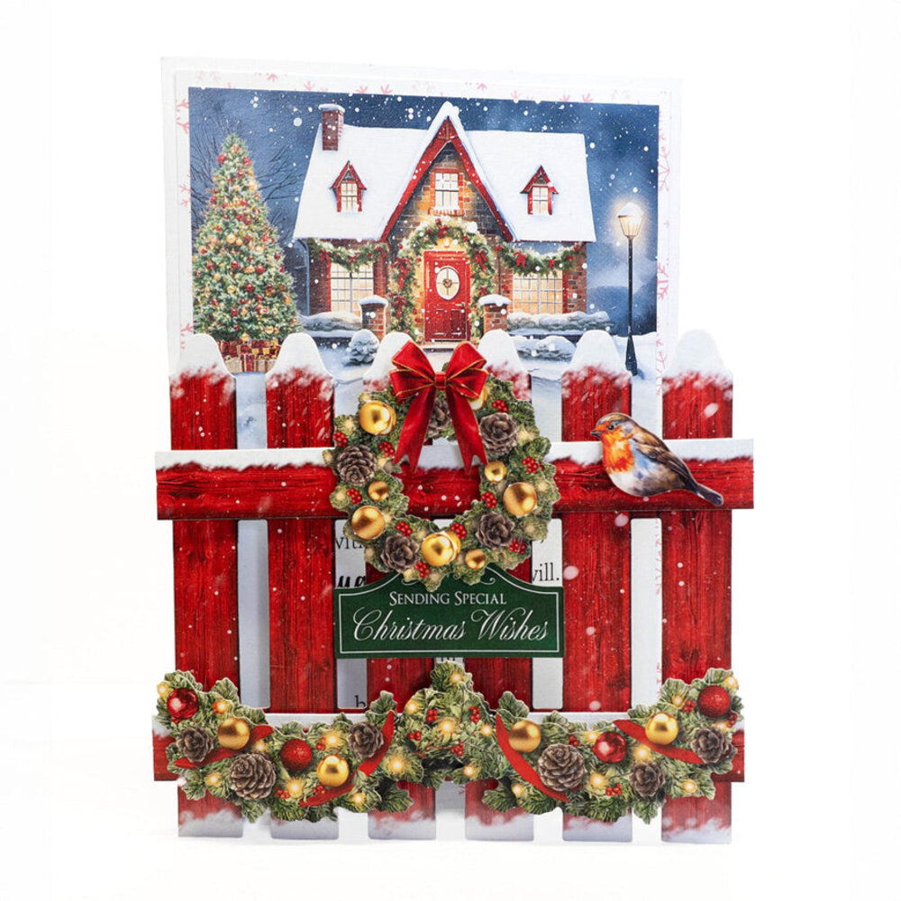 Katy Sue Designs Christmas Floral 3D Die-Cut Decoupage Traditional (3pcs) (11-DCD735-T)