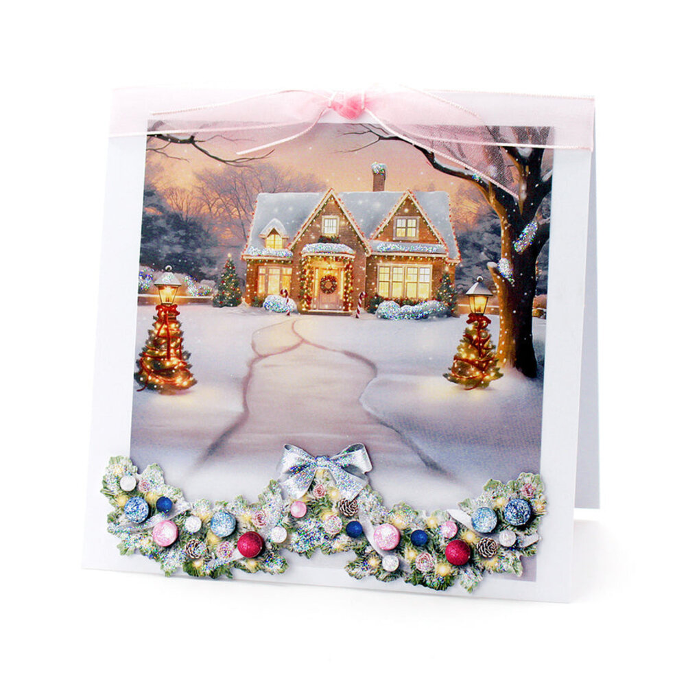 Katy Sue Designs Christmas Floral 3D Die-Cut Decoupage Winter (3pcs) (11-DCD735-W)