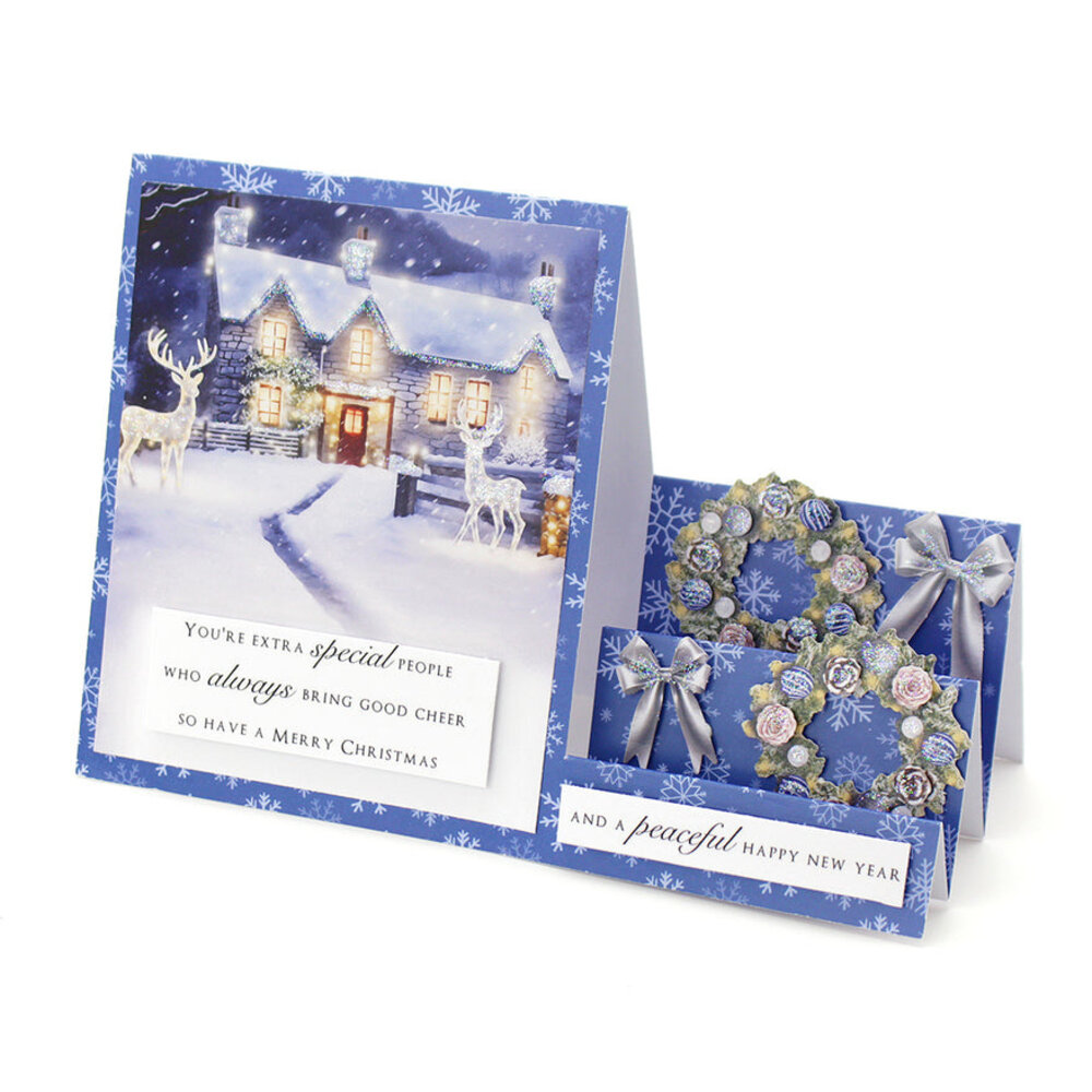 Katy Sue Designs Christmas Floral 3D Die-Cut Decoupage Winter (3pcs) (11-DCD735-W)