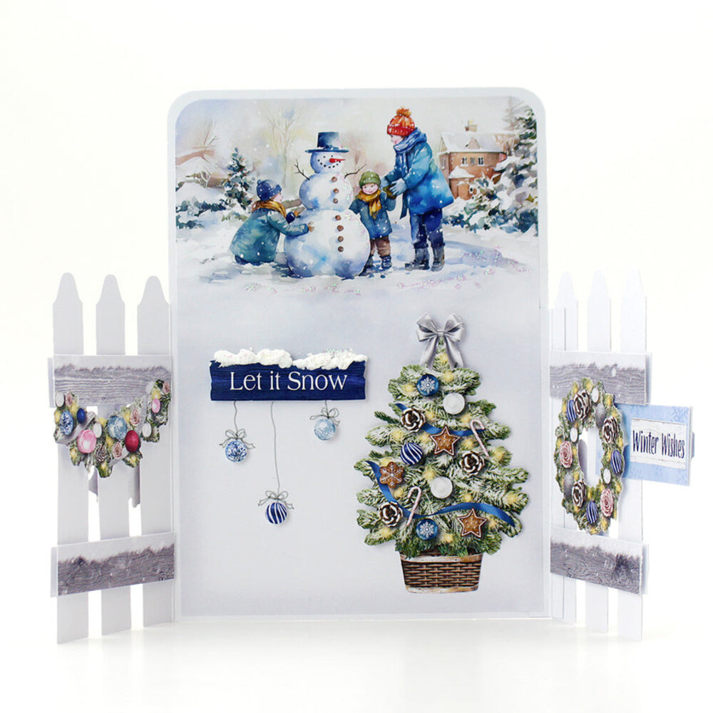 Katy Sue Designs Christmas Floral 3D Die-Cut Decoupage Winter (3pcs) (11-DCD735-W)